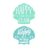 Happy as a Clam SVG Cuttable Design