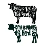 Home is Where the Herd is SVG Cuttable Design