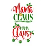 Mama Claus SVG Cuttable Design
