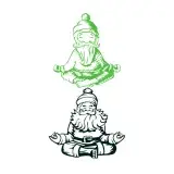 Nama-Sleigh Santa Claus SVG Cuttable Design