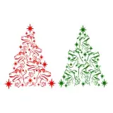 T-Rex Dinosaur Christmas Tree SVG Cuttable Design
