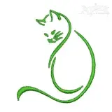 Cat Embroidery Design
