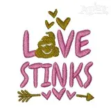 Love Stinks Embroidery Design