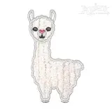 Llama Applique Embroidery Design