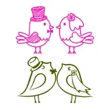 Love Birds Wedding SVG Cuttable Design