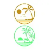 Sunset Beach SVG Cuttable Design