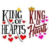 King of Hearts SVG Cuttable Design