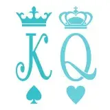 King and Queen Crowns SVG Cuttable Design