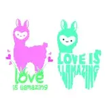 Love is Llamazing SVG Cuttable Design