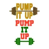 Pump It Up Weightlifting SVG Cuttable Design