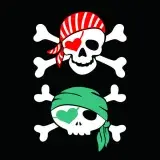 Heart Pirate Skull SVG Cuttable Designs