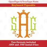 Nola Monogram TrueType Font