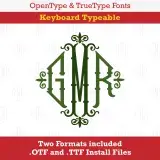Bamboo Monogram TrueType Font