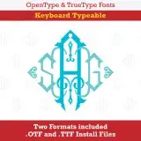 Diamond King Monogram TrueType Font