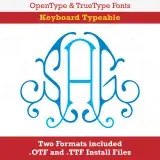 Victoria Monogram TrueType Font