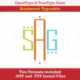 Square Dots Monogram TrueType Font