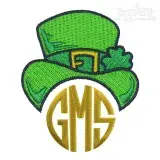 Leprechaun Hat Monogram Embroidery Frame