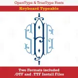 Royal Diamond Monogram TrueType Font