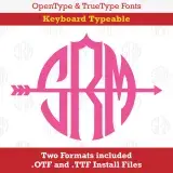 Rosie Arrow Monogram TrueType Font
