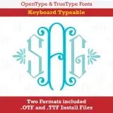 Brigitte Monogram TrueType Font