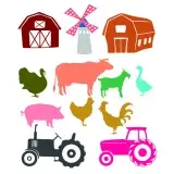 Farm Pack SVG Cuttable Design