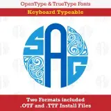Paisley Monogram TrueType Font