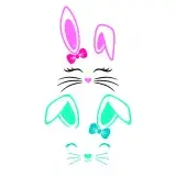 Lovely Bunny Rabbit SVG Cuttable Design