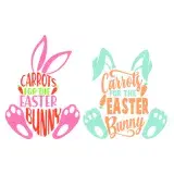 Carrots for Easter Bunny Cuttable Design