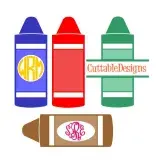 Crayon Frames SVG Cuttable Design