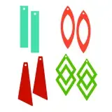 Graphic Statement Earrings SVG Cuttable Design