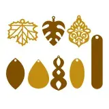 Leaf Earrings SVG Cuttable Design