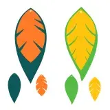 Feather Earrings SVG Cuttable Design