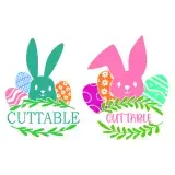 Easter Bunny Frame SVG Cuttable Design