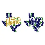 Texas Bluebonnet Home SVG Cuttable Design