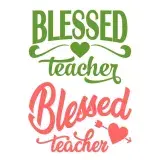 Blessed Teacher SVG Cuttable Design