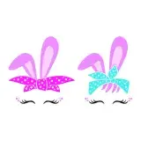 Bunny Bandana SVG Cuttable Design