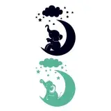 Elephant Moon SVG Cuttable Design