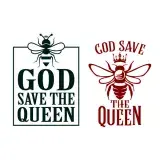 God Save the Queen Bee SVG Cuttable Design
