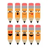 Pencil Emojis Pack SVG Cuttable Design