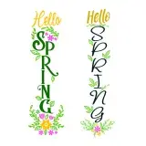 Hello Spring SVG Cuttable Design