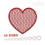 Heart Applique Embroidery Design