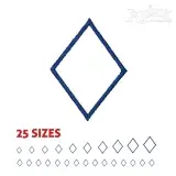 Rhombus Embroidery Design