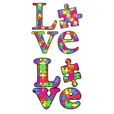 Love Puzzle Autism Awareness SVG Cuttable Designs