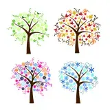 Four Seasons Tree SVG Cuttable Design