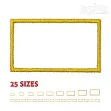 Rectangle Embroidery Design
