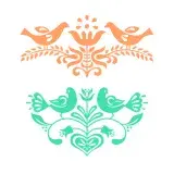 Scandinavian Birds SVG Cuttable Design