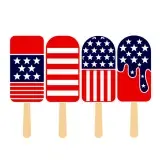 Patriotic Ice Pop SVG Cuttable Design