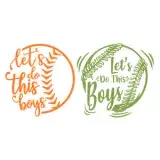 Let's Do This Boys Baseball Softball SVG Cuttable Design