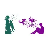 Reading Book Silhouette SVG Cuttable Design
