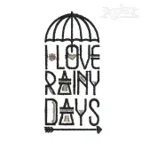 I Love Rainy Days Embroidery Design
